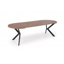 Стол обеденный HALMAR PERONI орех/черный 100-250/100